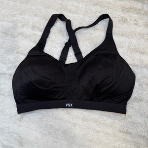 VSX Perforated Black Sports Bra